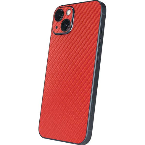 Red Carbon Fiber Specialty Material iPhone 13 Skin